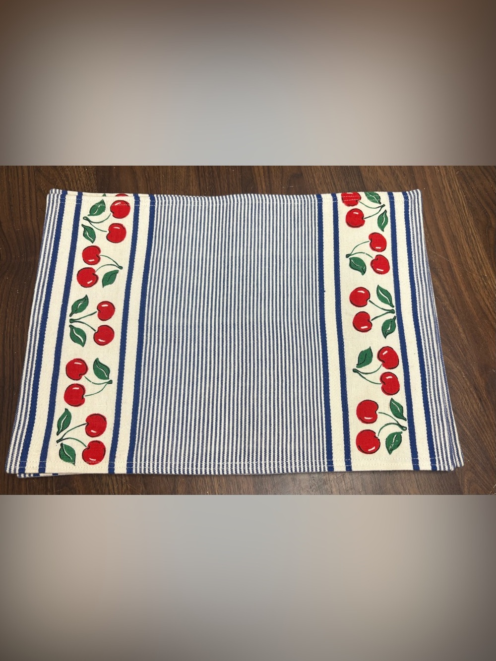 Vintage Cherry Print Placemat